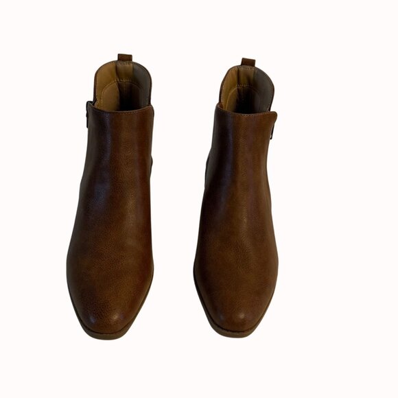 Wonderly Missy Brown Ankle Boots Womens Size 9M Side Zip Fall Fashion - Picture 5 of 14